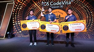 7.4K views · 74 reactions | #TCSCodeVita Season 11 was an absolutely unforgettable one! Let's rewind and soak in the excitement one more time. A big shoutout to the 25 finalists who journeyed to India for the ultimate #coding showdown, embracing our culture along the way. | Tata Consultancy Services | Facebook