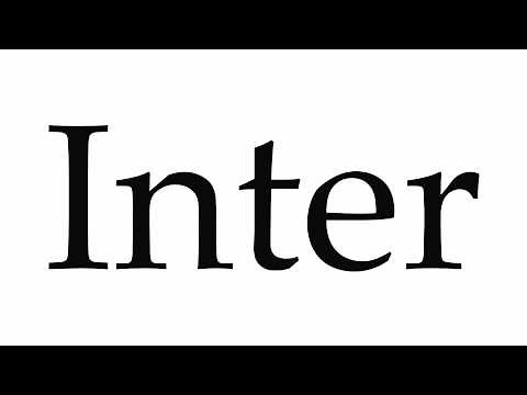 How to Pronounce Inter
