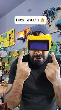 Testing Ingco Auto- Darkening Welding Goggle 🕶️ #welding #weldinggoggles #review #tools #fyp