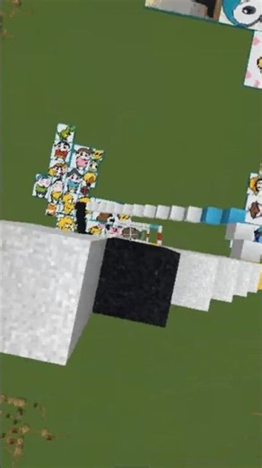Don’t Blink! 😱 Falling Blocks Turn Into Magic 🎨✨ #shorts