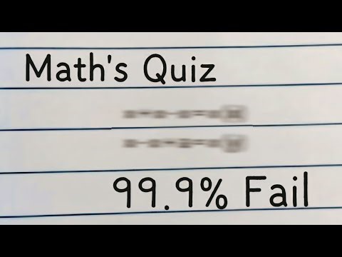 Think Fast Math 🧩 This Quiz Defeats 99% People | #quiz