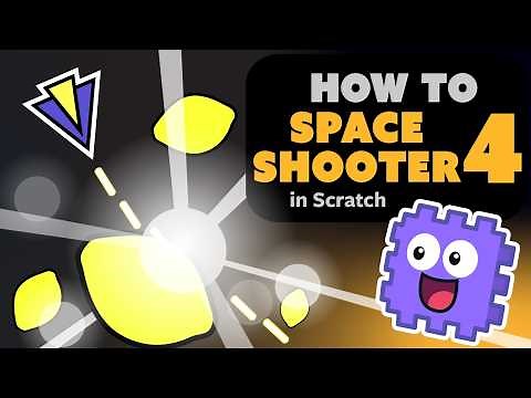 Space Shooter 4 - Menu, Health + Score | Scratch Tutorial