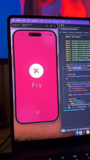 The Flutter Lover on Instagram: "🚀 Stop Coding From Scratch! 💅📱 Launch your Beauty & Salon Booking App in DAYS with Fry UI Kit — a premium Flutter UI Kit built for real-world beauty apps. ✅ 40+ Pre-built screens (Salons, Services, Booking Flow, Map, Profile & More) ✅ Elegant beauty-focused design with smooth animations ✅ Mapbox integration for nearby salon discovery ✅ Clean, scalable & developer-friendly Flutter code ✅ Fully customizable (colors, fonts, layouts) ✅ Light Mode support Saves you