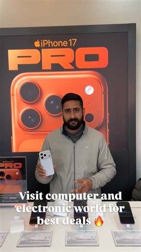 Computer and electronic world on Instagram: "Another premium unboxing of brand new iPhone 17 pro officially at computer and electronic world Sunderbani 📌📍"