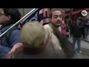 Dallas No Kings protest sees tense clashes with counter protesters, Proud Boys and Oath Keepers