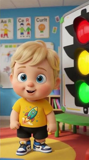 Kid Learning Traffic Light Colors | Educational Short Video