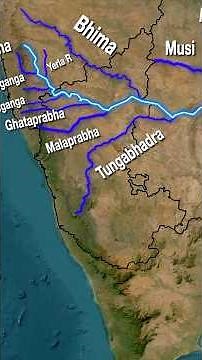 Krishna River & It’s Tributaries | Maps + Concepts for UPSC Prelims