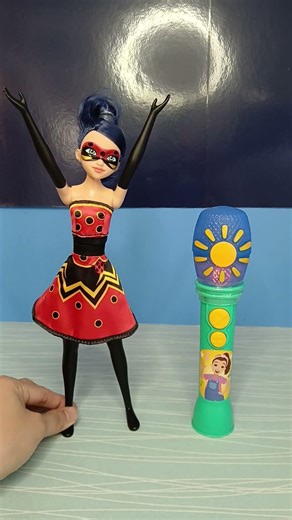 Cool microphone and transforming Miraculous doll