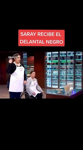 Saray recibe el delantal negro en Masterchef #parati #fyp #memes #saray #masterchef