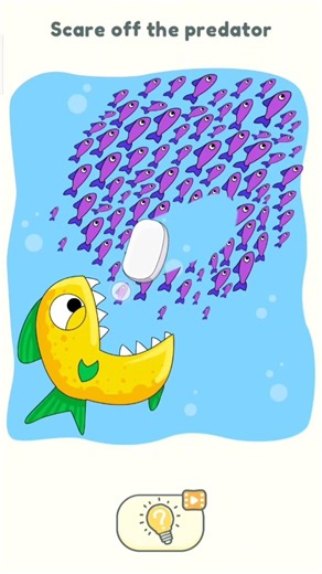 DOP2 Level 96 Scare Off The Predator Solution | Delete One Part 2 Gameplay #fish#dop2 #gaming#shorts