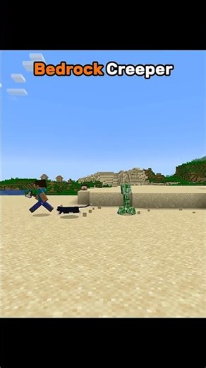 bedrock💀 vs java🤡 creeper in mincraft 🤯🤯🤯🤯# mincraft