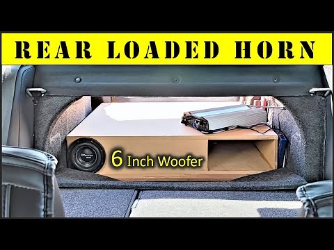 How To Properly Build A Horn Enclosure For Car Audio - 6 Inch Subwoofer - SPL Test + Demo