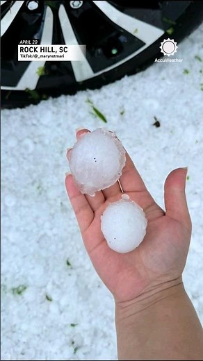 Huge Hail Hits South Carolina, Smashing Cars and Windows