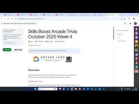 Skills Boost Arcade Trivia October 2025 Week 4 || Lab Solution || Google Cloud Arcade 2025