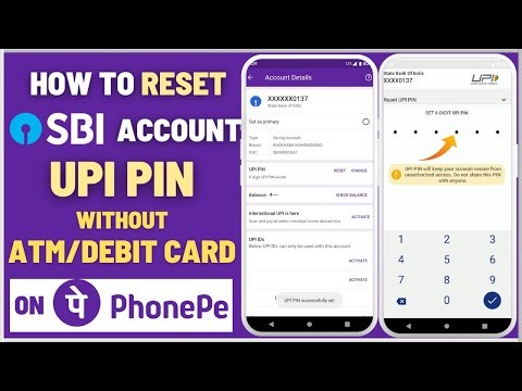 How To Reset SBI Account UPI PIN on PhonePe Without ATM/Debit Card |