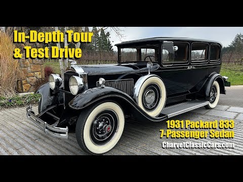 1931 Packard 833 7 Passenger Sedan - Charvet Classic Cars
