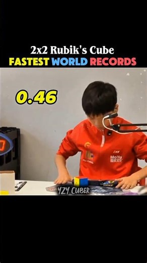 Fastest 2x2 Rubik's Cube World Record Solves🥶|#rubikscube#shorts#viral