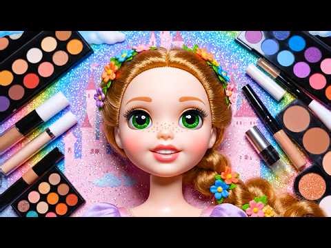 Disney Princess Rapunzel Makeup Makeover ASMR 🌸💄 Satisfying Beauty Routine & Relaxing Sounds