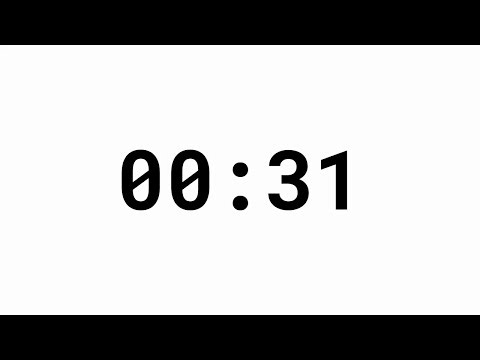 31 Second Countdown Timer - White Background