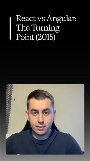 react vs angular turning point #react #webdevelopment #angular