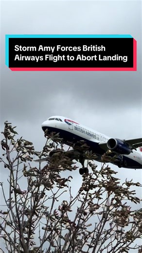 Storm Amy Causes British Airways Flight to Abandon Landing