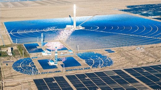 Sonnenkraftwerk in China: Ein visuelles Spektakel der Superlative