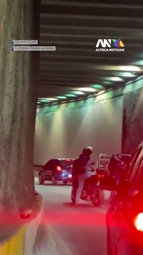 Asalto en túnel de Cuajimalpa: motociclistas roban a automovilista en pleno tráfico