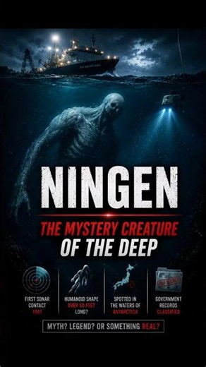 Ningen The Humanoid Creature of Antarctica👤 #facts #ningen