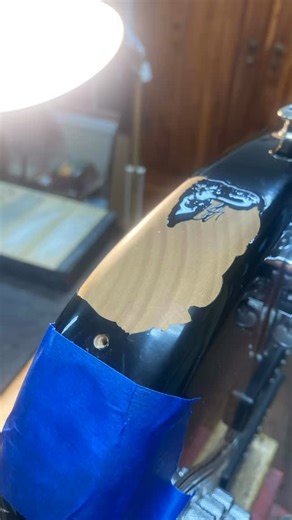Here’s a simple Gluboost fill’n finish repair on a thick poly finished Fender body. No refinishing required. . . . . #skarryguitars #luthier #fix #repair #guitarrepairs #guitarrepairshop #loothing #luthiersofinstagram #fender #finish #luthiette | Julie Skarry