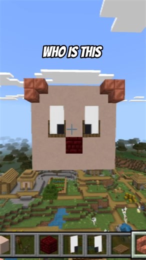 I MADE A WEIRD FACE IN MINECRAFT #minecraft #shorts