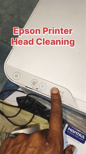 Epson Printer Head Cleaning #short #csc #cscvle #cybercafe #epson #tech