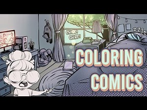 How To Color Comic Book Pages - Coloring Tutorial and Demo
