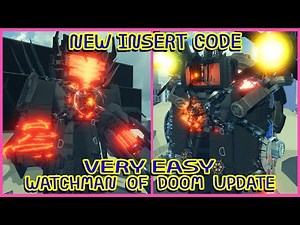 Roblox - NEW W.O.D INSERT CODE RE-RELEASE - NEW WATCHMAN OF DOOM IN TOILET WORLD ROLEPLAY 2