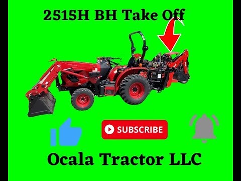Backhoe Removal on Branson 2515H Tractor feat. Justin | Ocala Tractor.
