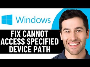 FIX WINDOWS CANNOT ACCESS SPECIFIED DEVICE PATH OR FILE YOU MAY NOT HAVE APPROPRIATE PERMISSIONS