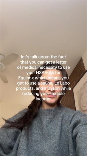 HSA/FSA for Equinox: Sauna, Dyson, Le Labo