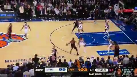 Back breaking as the Knicks possession collapsed until Bridges hit THIS