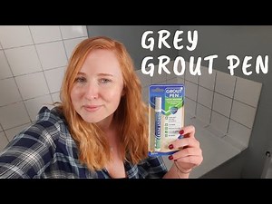 BUDGET BATHROOM MAKEOVER: Grey Grout Tile Restorer Pen | Refresh
