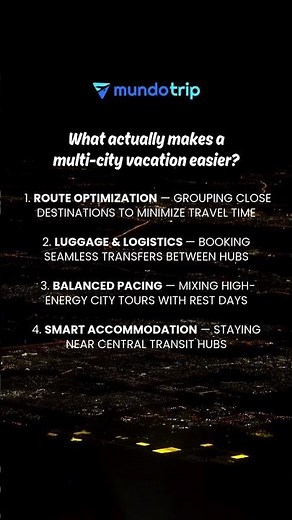✈️ Smarter Planning Makes Every Multi-City Vacation Better 🌍