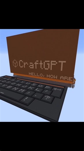 craftgpt in minecraft #minecraft #shorts