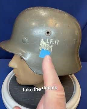 Rare WWII German Helmet Use By The Danish Resistance