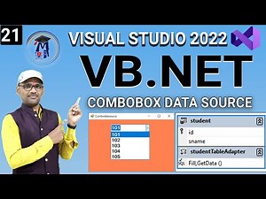 L21- VB.Net Combobox Data Source Property | How to fill ComboBox with DataTable vb net By Arvind