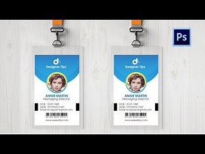 Creative Simple ID Card Design in Photoshop CS 6
