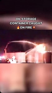 The Peril of Oil Storage Fires: A Stark Reminder of the Importance of Fire Safety . This video captures the terrifying reality of an oil storage fire. The rapid ignition and subsequent explosion serve as a stark reminder of the extreme dangers associated with flammable liquids. . Key Takeaways: . • The Importance of Fire Suppression Systems: Adequate and well-maintained fire suppression systems are crucial for mitigating the risks associated with flammable liquid storage. • Early Detection and R