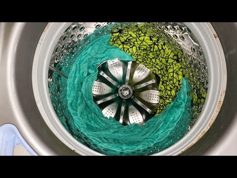 Washing Unique Green Blankets in the LG Washing Machine