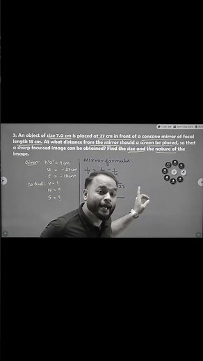 Teaser of Mirror Numerical | Light - Reflection & Refraction Class 10th #class10science #physics