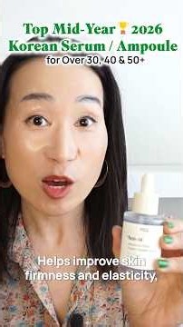 Over 30 or 40 and Not Using These Serums Yet? You're Missing Out! Top3 Korean Serums for Mature Skin
