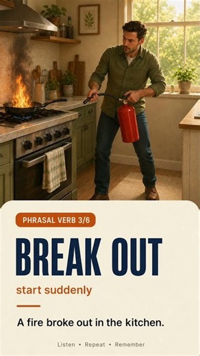 6 Phrasal Verbs with BREAK You Need to Know #learnenglish #englishtips