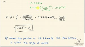 OpenStax College Physics Solution, Chapter 11, Problem 18 (Problems and Exercises)