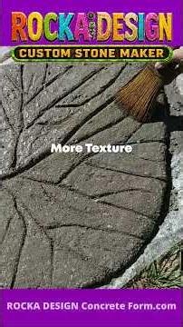 How To Make a Beautiful Concrete Tropical Leaf Stepping Stone